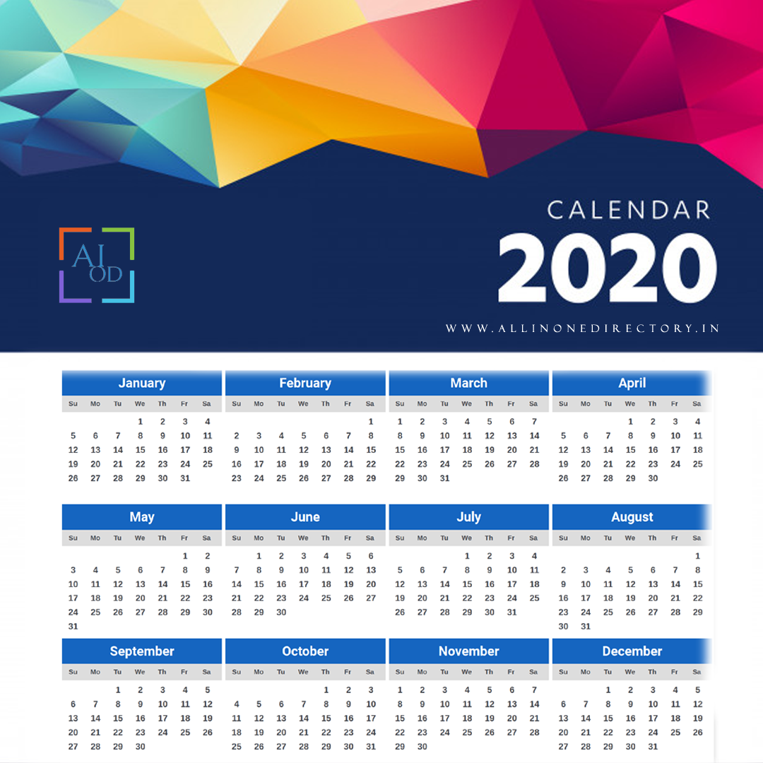 Holiday List 2020 – Special Days 2020 India
