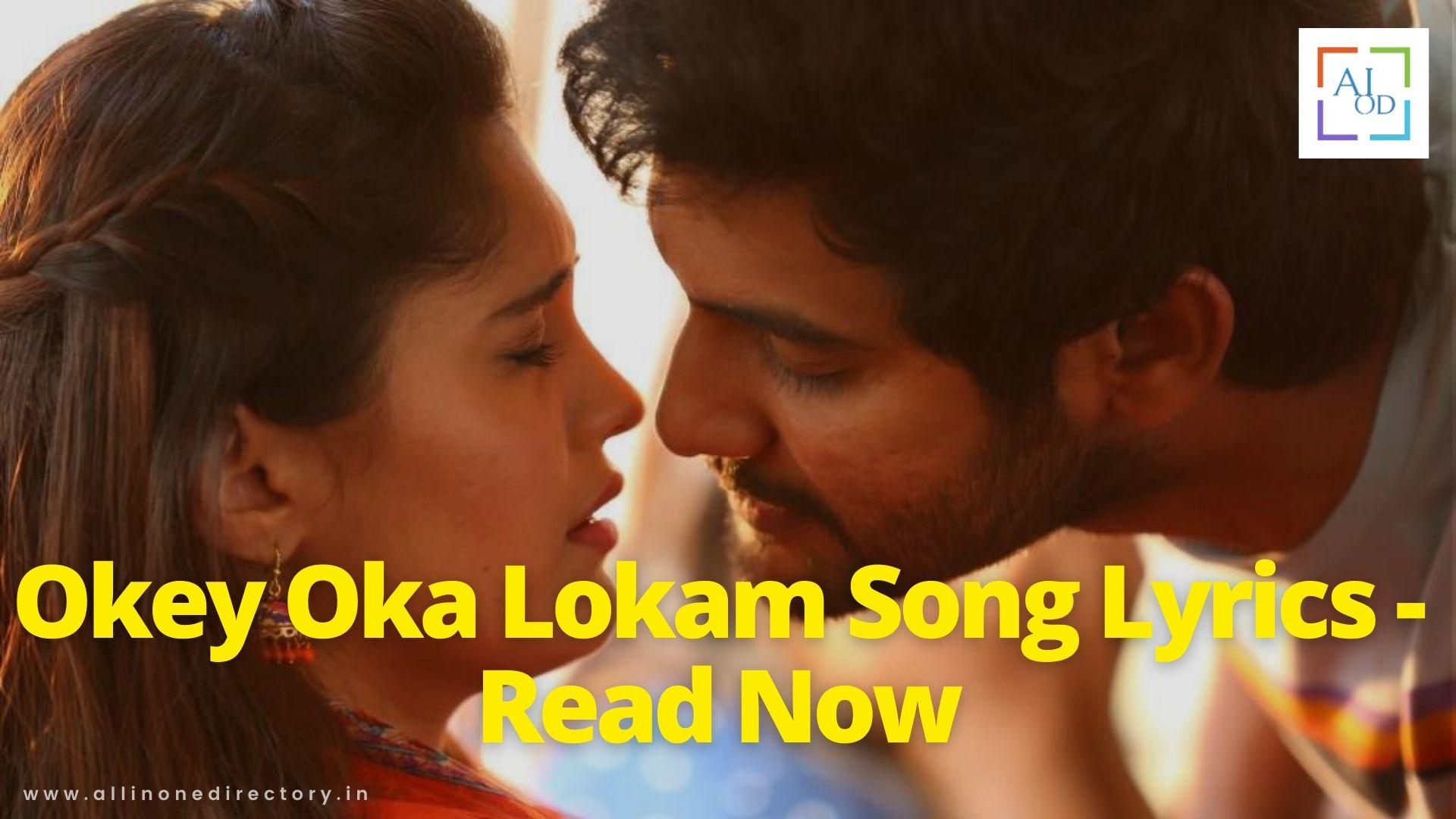Okey Oka Lokam Song Lyrics English & Telugu – Sashi Movie